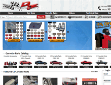 Tablet Screenshot of corvettespecialty.com